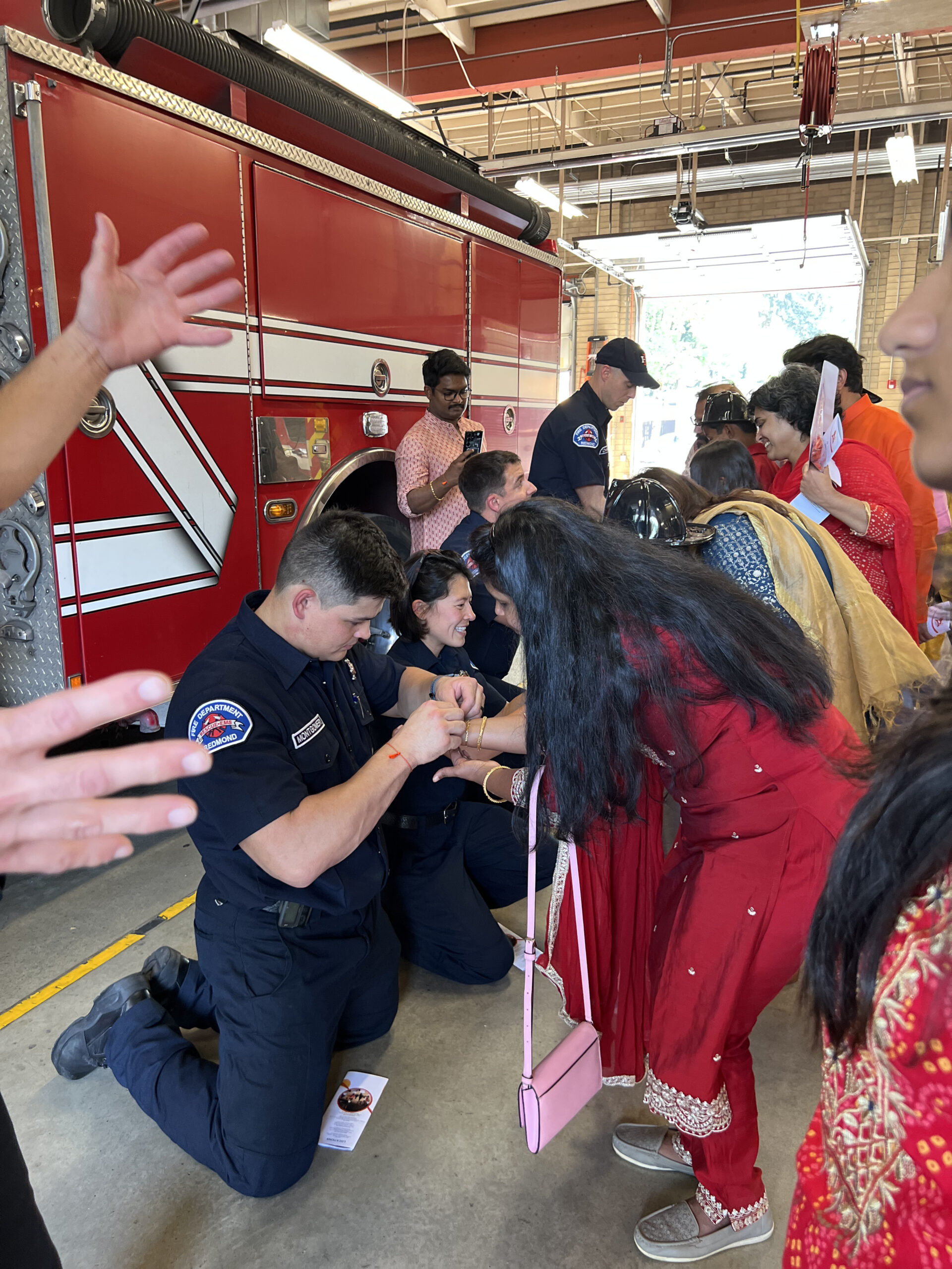 New bonds are being formed at the Redmond Fire Department. Photo by Ritu Jain